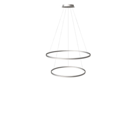 s.luce Lampada a sospensione ad anello LED a 2 luci centrica