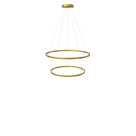 s.luce Lampada a sospensione ad anello LED a 2 luci centrica