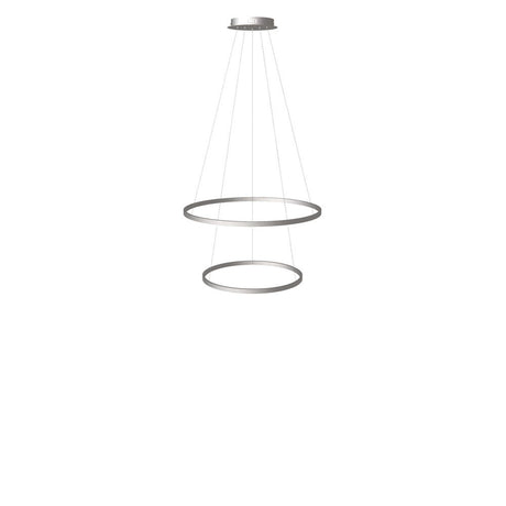 s.luce Lampada a sospensione ad anello LED a 2 luci centrica