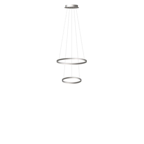 s.luce Lampada a sospensione ad anello LED a 2 luci centrica