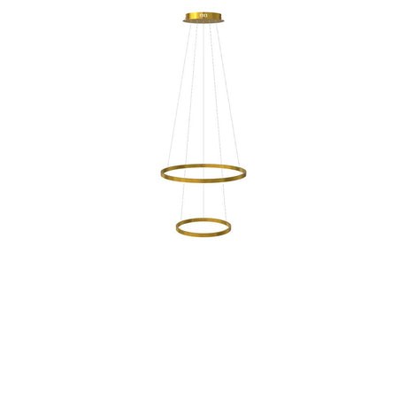 s.luce Lampada a sospensione ad anello LED a 2 luci centrica