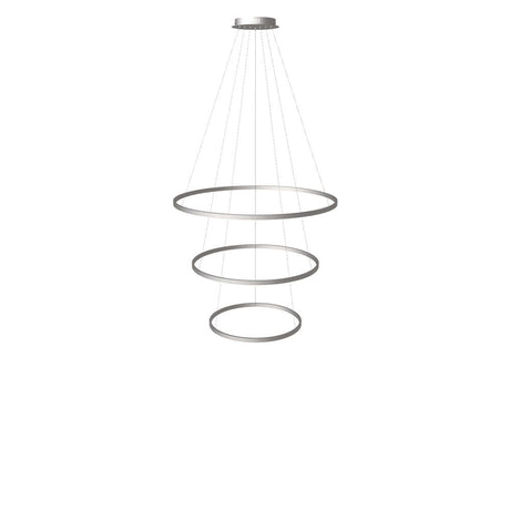 s.luce Lampada a sospensione ad anello LED a 3 luci centrica