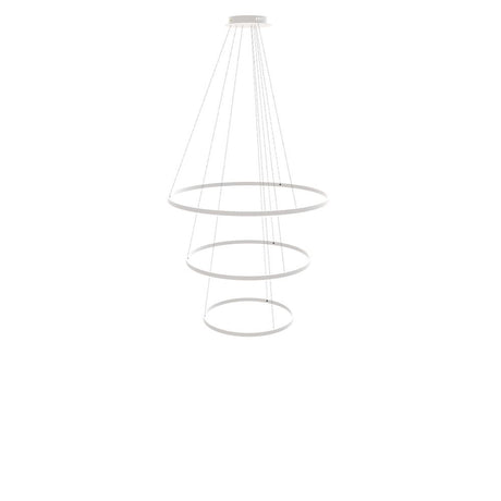 s.luce Lampada a sospensione ad anello LED a 3 luci centrica