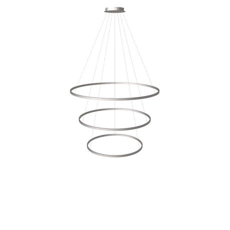 s.luce Lampada a sospensione ad anello LED a 3 luci centrica