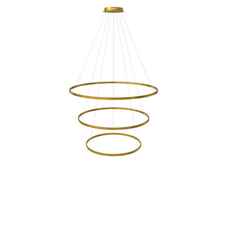 s.luce Lampada a sospensione ad anello LED a 3 luci centrica