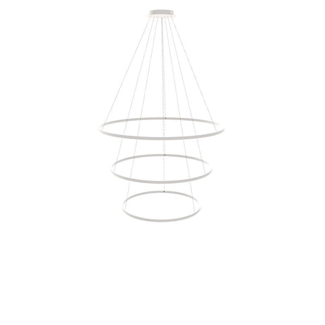 s.luce Lampada a sospensione ad anello LED a 3 luci centrica