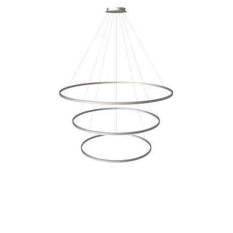 s.luce Lampada a sospensione ad anello LED a 3 luci centrica