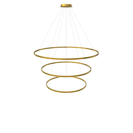 s.luce Lampada a sospensione ad anello LED a 3 luci centrica
