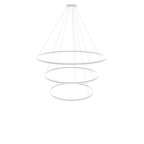 s.luce Lampada a sospensione ad anello LED a 3 luci centrica