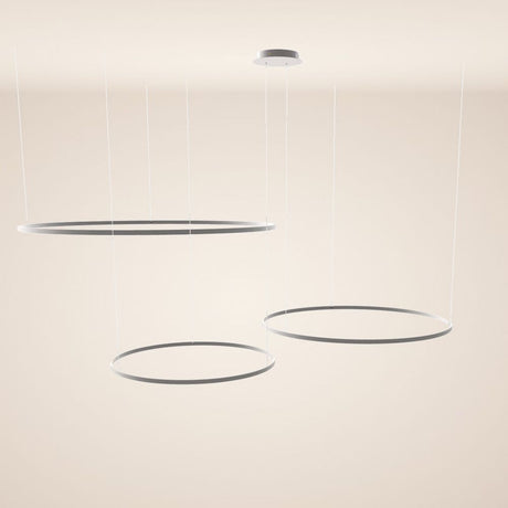 s.luce LED Ring Pendelleuchte 3-flammig Exzentrisch