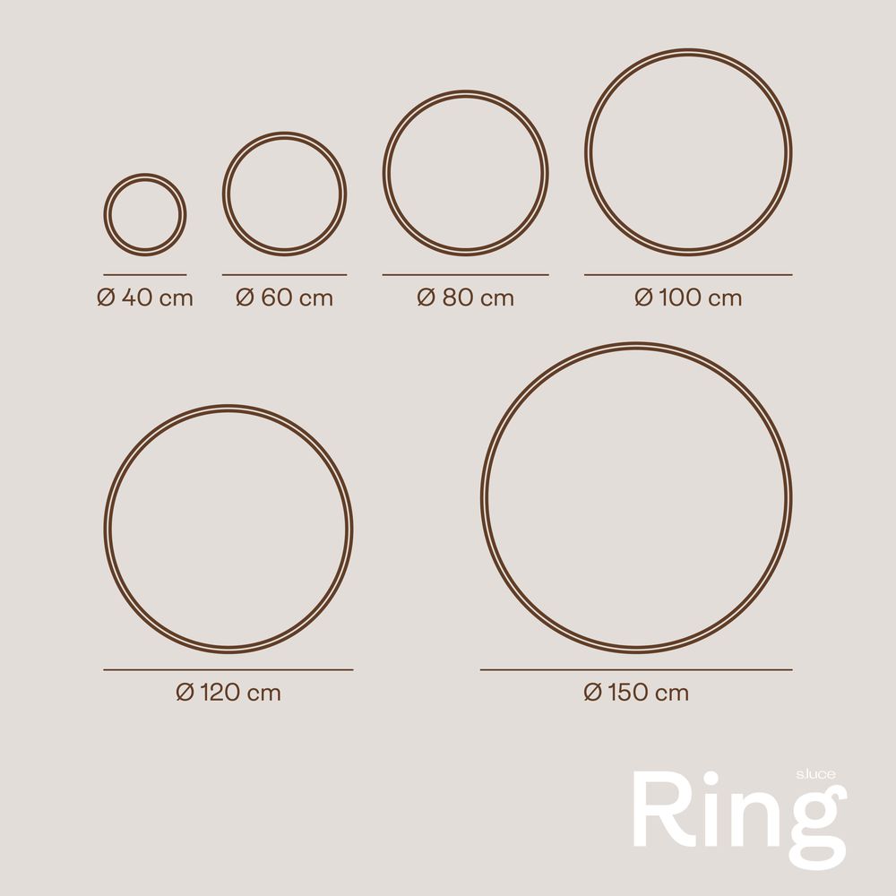 s.luce Lámpara colgante LED de anillo excéntrico de 3 luces