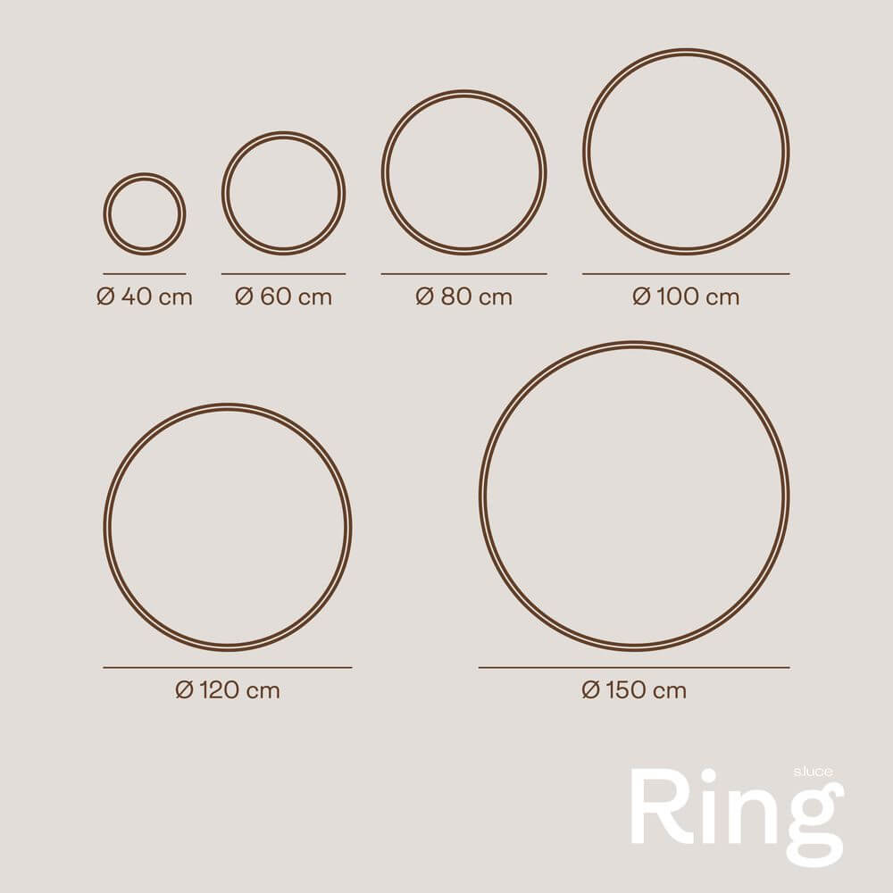 s.luce Lámpara colgante LED de anillo excéntrico de 3 luces