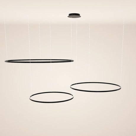 s.luce LED Ring Pendelleuchte 3-flammig Exzentrisch
