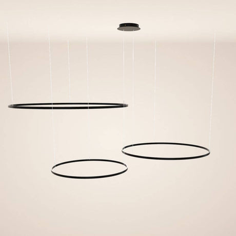 s.luce LED ring pendel 3-lys excentrisk