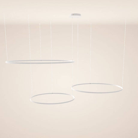 s.luce LED ring pendant light 3-light eccentric