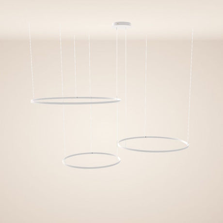 s.luce LED Ring Pendelleuchte 3-flammig Exzentrisch