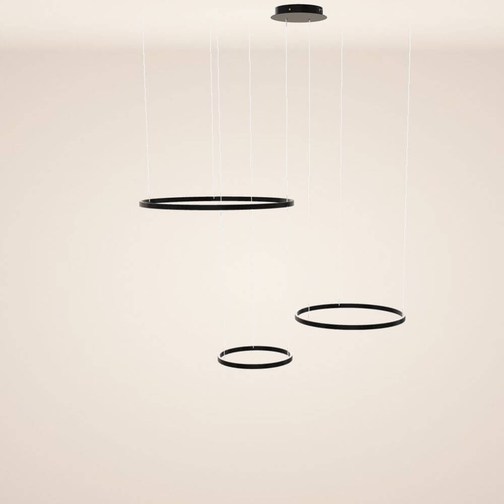 s.luce LED rengas riipusvalo 3-valo eksentrinen