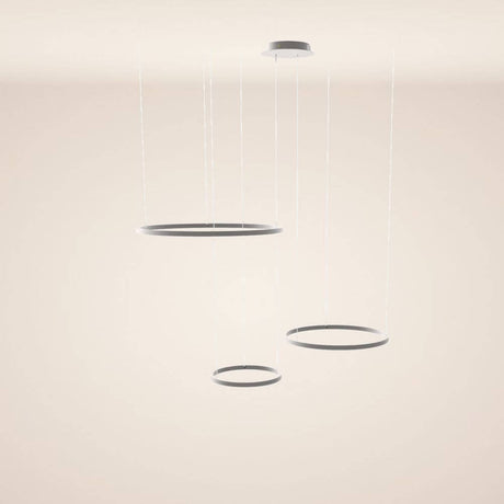 s.luce LED ring pendant light 3-light eccentric