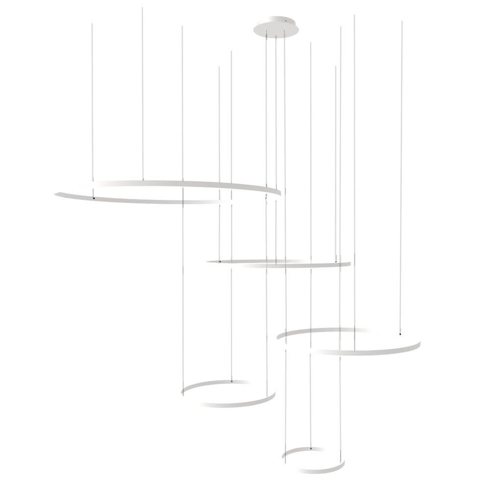 s.luce LED ring hanglamp 5-lichts excentrisch