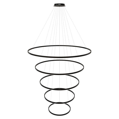s.luce Lampada a sospensione ad anello LED a 5 luci centric