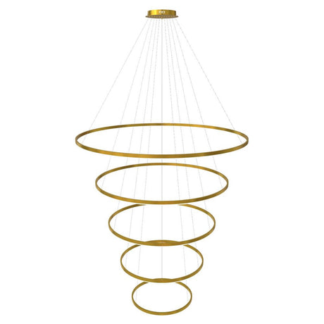 s.luce LED ring pendant light 5-flame centric