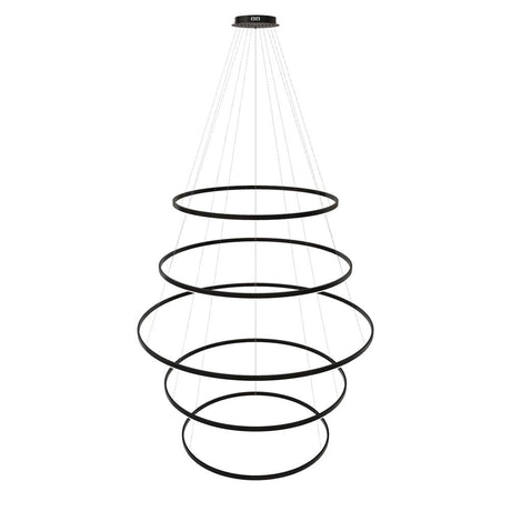 s.luce Lampada a sospensione ad anello LED a 5 luci centric