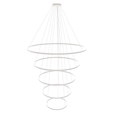 s.luce Lampada a sospensione ad anello LED a 5 luci centric