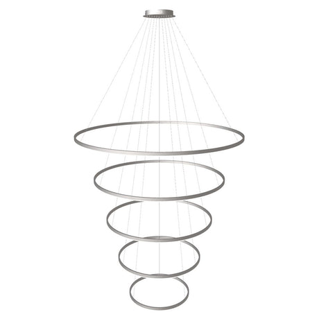 s.luce Lampada a sospensione ad anello LED a 5 luci centric