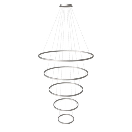 s.luce Lampada a sospensione ad anello LED a 5 luci centric