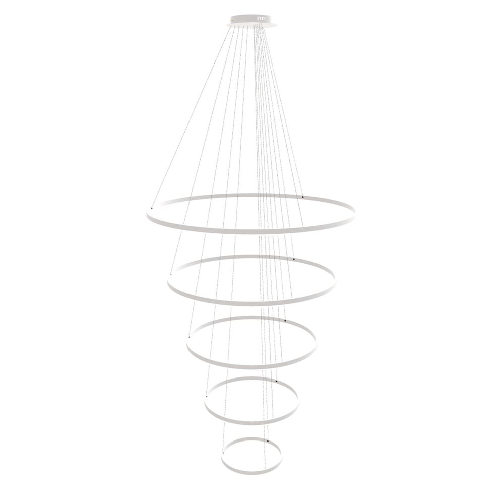 s.luce LED Ring Pendelleuchte 5-flammig Zentrisch