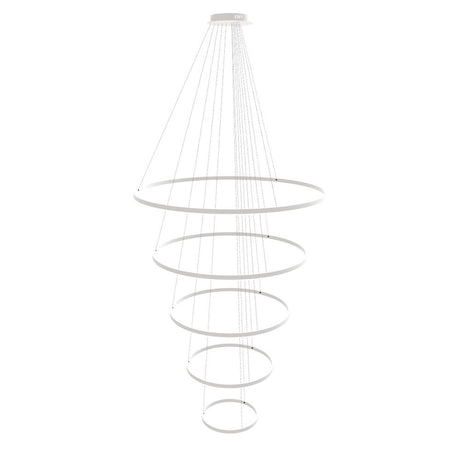 s.luce Lampada a sospensione ad anello LED a 5 luci centric