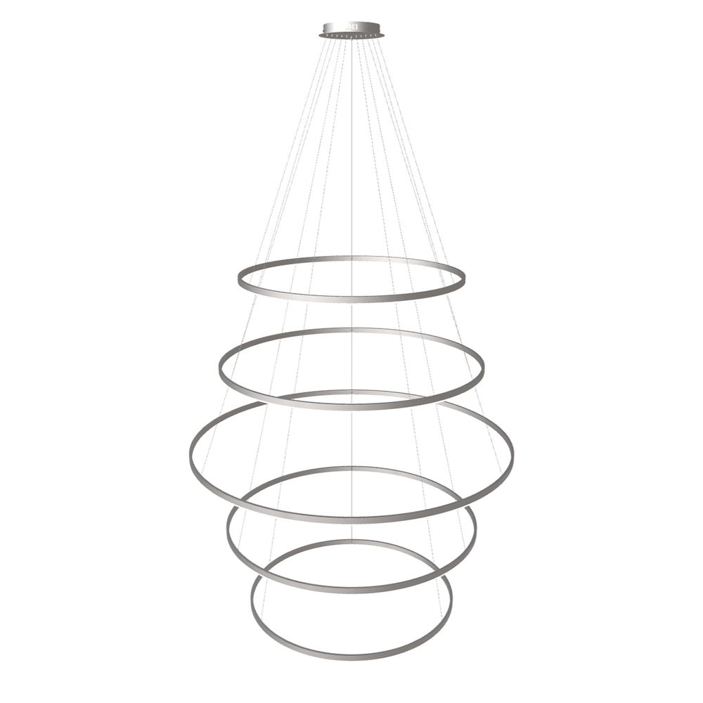 s.luce LED Ring Pendelleuchte 5-flammig Zentrisch