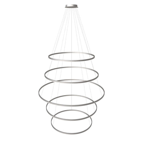 s.luce Lampada a sospensione ad anello LED a 5 luci centric