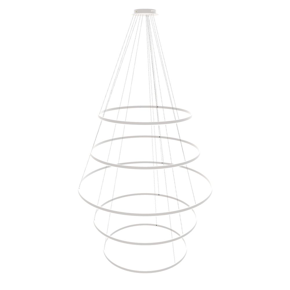 s.luce LED Ring Pendelleuchte 5-flammig Zentrisch