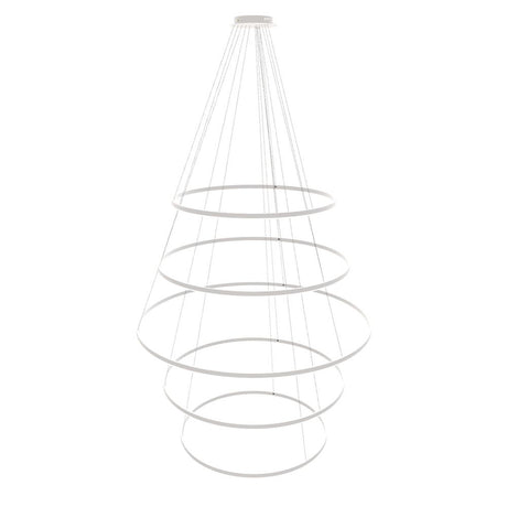 s.luce Lampada a sospensione ad anello LED a 5 luci centric