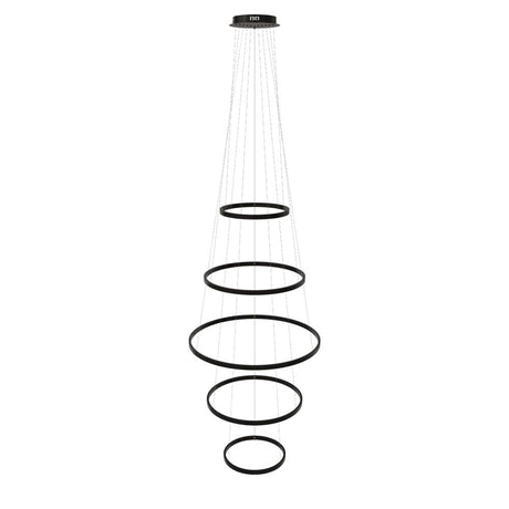 s.luce Lampada a sospensione ad anello LED a 5 luci centric