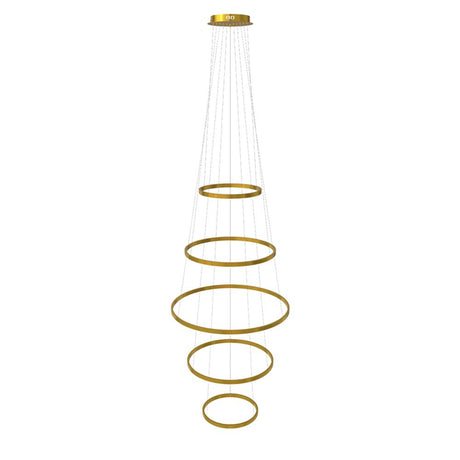 s.luce Lampada a sospensione ad anello LED a 5 luci centric