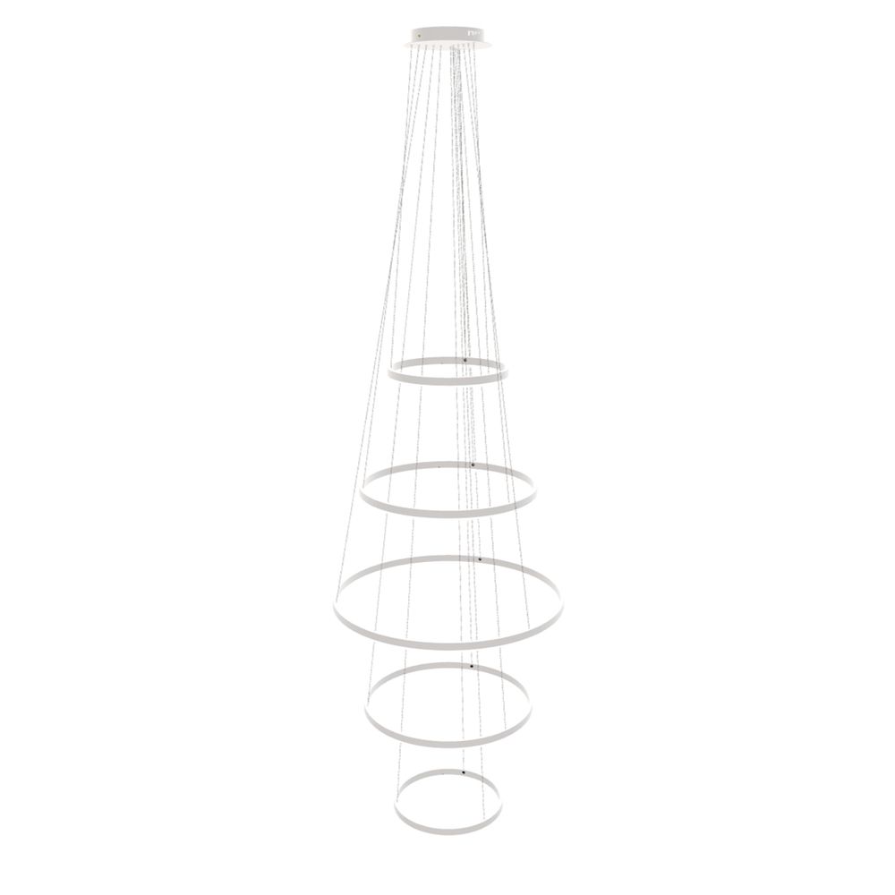 s.luce LED Ring Pendelleuchte 5-flammig Zentrisch