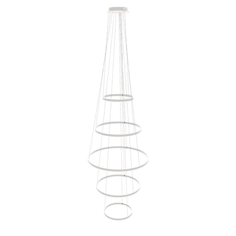s.luce Lampada a sospensione ad anello LED a 5 luci centric