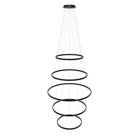 s.luce Lampada a sospensione ad anello LED a 5 luci centric