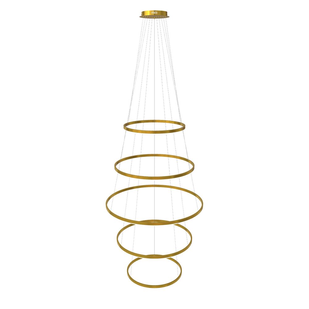 s.luce LED Ring Pendelleuchte 5-flammig Zentrisch
