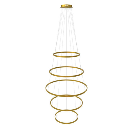 s.luce Lampada a sospensione ad anello LED a 5 luci centric