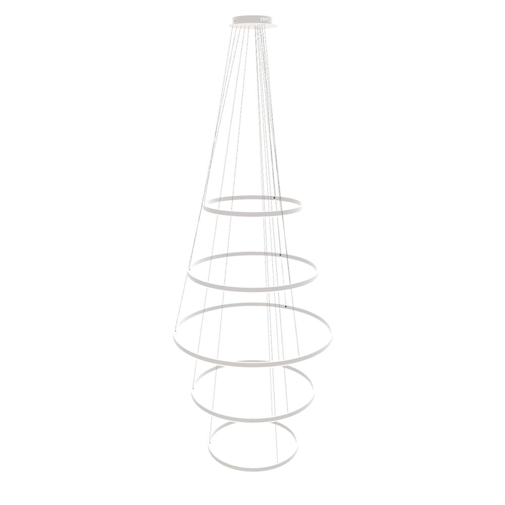 s.luce LED Ring Pendelleuchte 5-flammig Zentrisch
