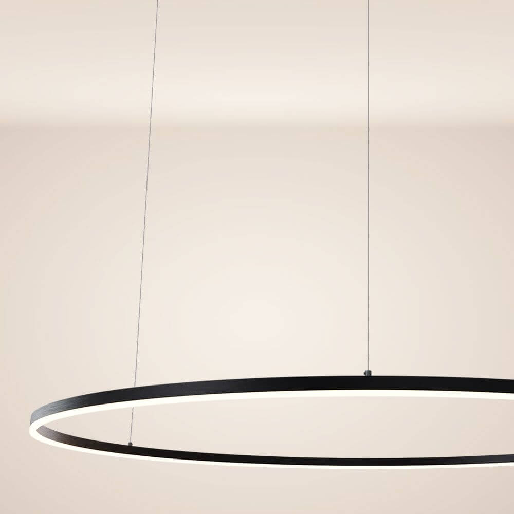 s.luce LED Ring Pendelleuchte rund Direkt oder Indirekt mit modernem Design und zartem Licht.