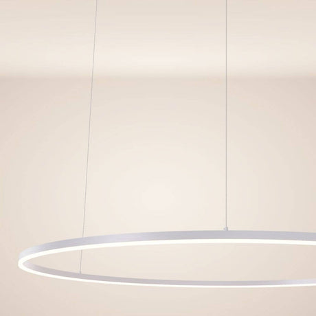 s.luce LED Ring Pendelleuchte rund Direkt oder Indirekt, moderne LED-Hängeleuchte mit dünnem Design.
