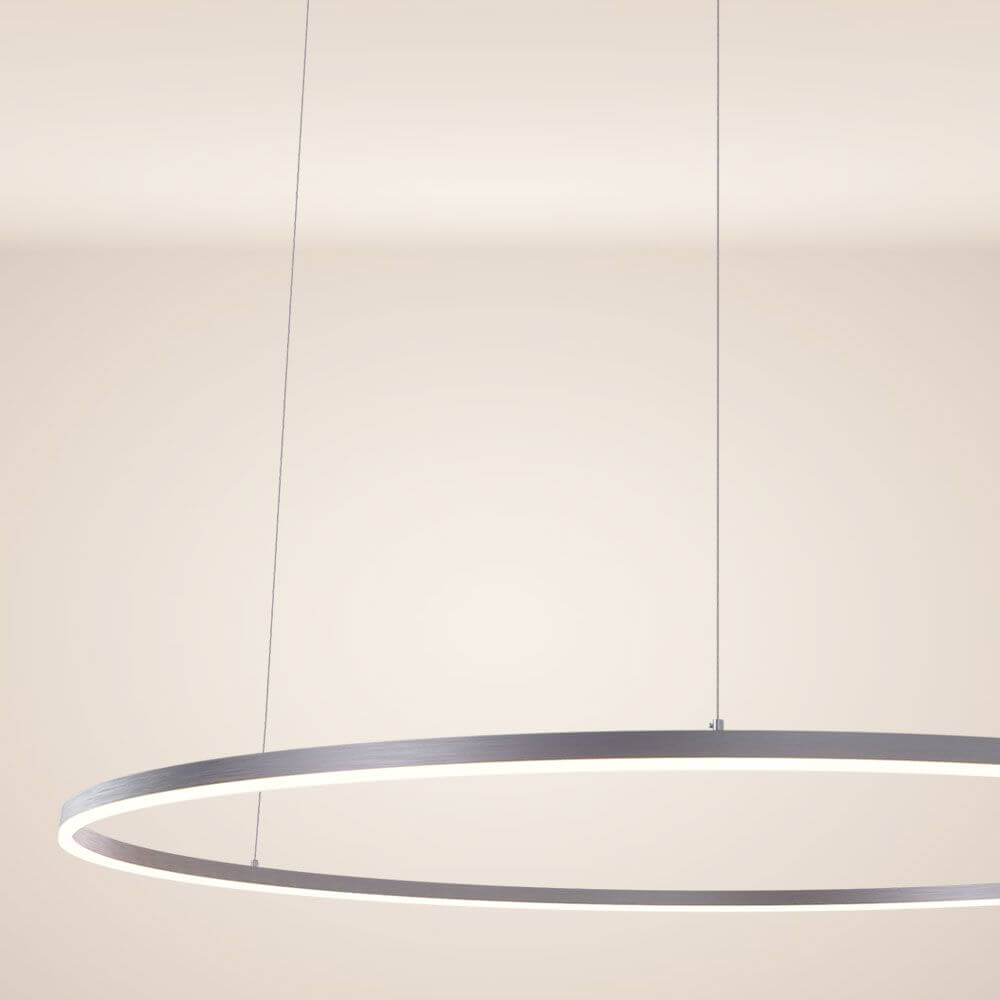 s.luce LED Ring Pendelleuchte rund Direkt oder Indirekt in modernem Design mit feiner Oberfläche.
