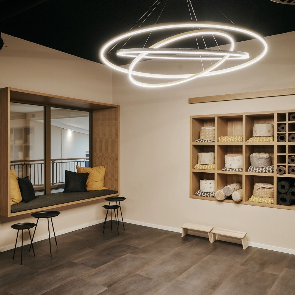 s.luce LED-pendelring rund direkte eller indirekte
