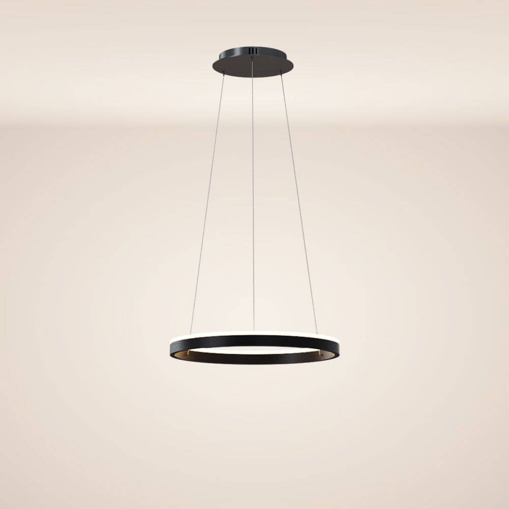 s.luce LED Ring Pendelleuchte rund Direkt oder Indirekt mit modernem Design und eleganten Oberflächen.