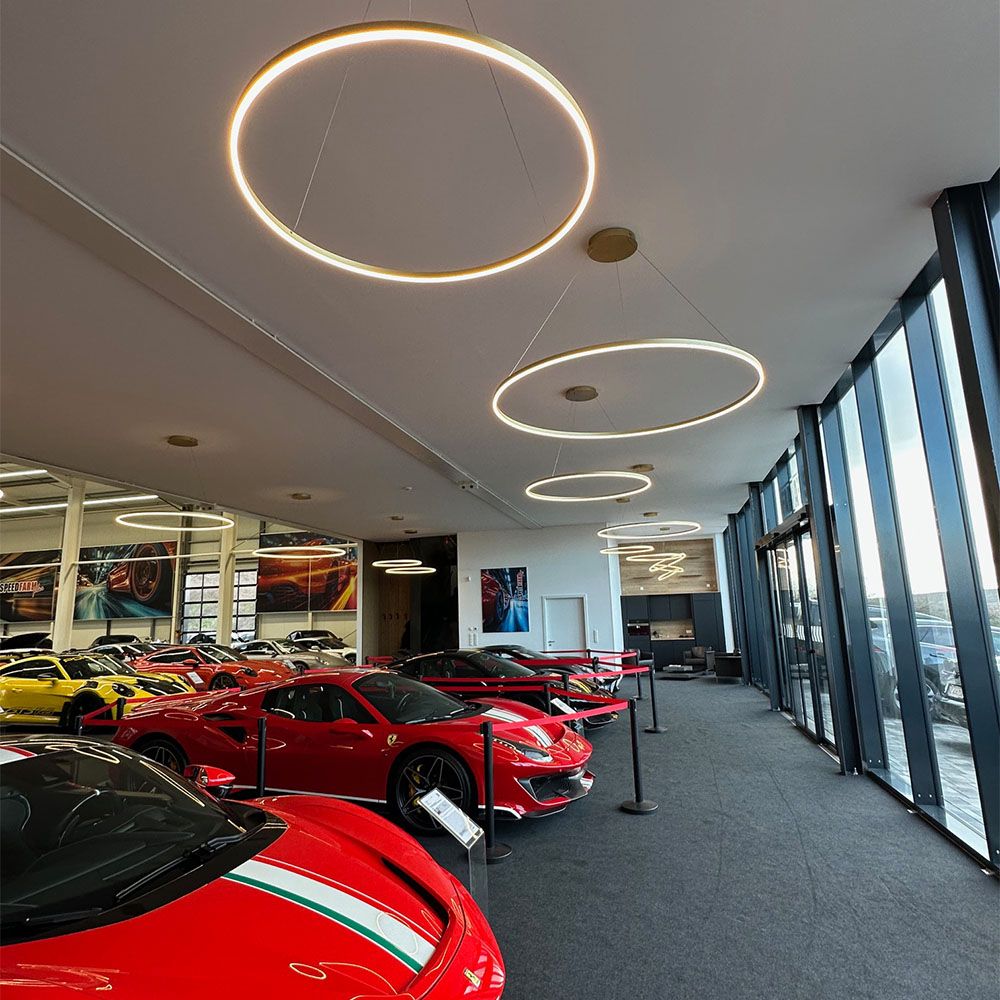 s.luce LED-pendelring rund direkte eller indirekte