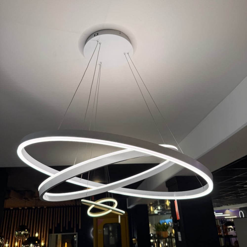 s.luce LED Ring Pendelleuchte rund Direkt oder Indirekt in modernem Design und heller Beleuchtung.
